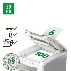 Leitz IQ Autofeed small office 100 papiervernietiger P5