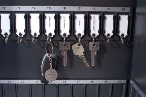 Pavo Magnettag sleutelhanger, pak van 10 stuks, zwart