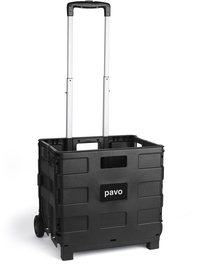 Opvouwbare steekwagen met krat, ft 38 x 36 x 31 cm, maximum 20 kg
