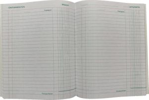 Atlanta by Jalema livre de caisse 2 x 1 colonne, couleur: bleu