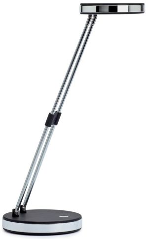 MAULpuck bureaulamp, LED, op voet, verschuifbaar in hoogte, daglicht wit licht, zwart