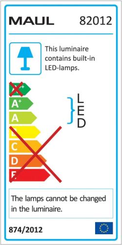 MAULpuck bureaulamp, LED, op voet, verschuifbaar in hoogte, daglicht wit licht, zwart
