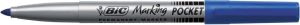 Bic permanent marker ECOlutions, schrijfbreedte 1,1 mm, fijne punt, blauw