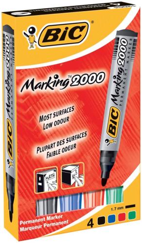 Bic marker permanent ass 2000 - etui 4