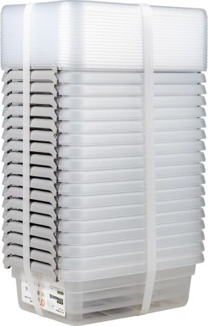 DONAU Home opbergdoos, 1 liter, transparant