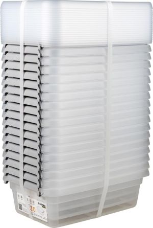 DONAU Home opbergdoos, 3 liter, transparant