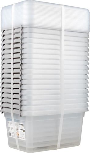 DONAU Home opbergdoos, 4,5 liter, transparant