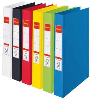 Esselte ringmap Vivida wit, 2 ringen