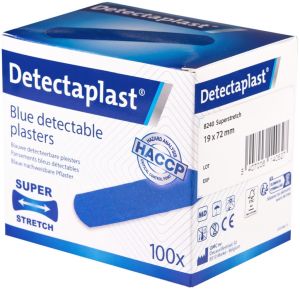 Detectaplast Elastic textielpleister, ft 19 x 72 mm, pak van 100 stuks