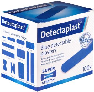 Detectaplast Elastic textielpleister, ft 19 x 72 mm, pak van 100 stuks