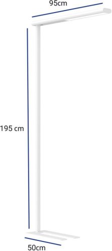 MAULjet vloerlamp, LED, wit