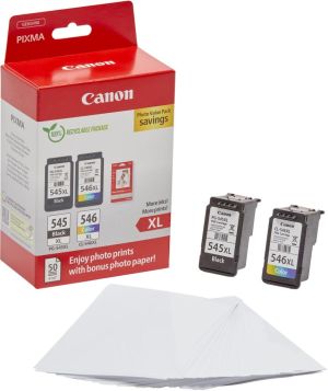 Canon photo value pack 1 x PG-545XL + 1 x CL-546XL, 300 - 400 pagina's, OEM 8286B012, 4 kleuren