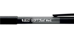 Bic balpen Soft Feel Clic Grip zwart