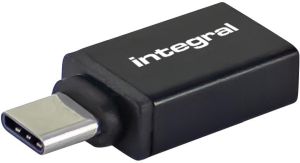 Integral adapter USB-A naar USB-C, pak van 2 stuks