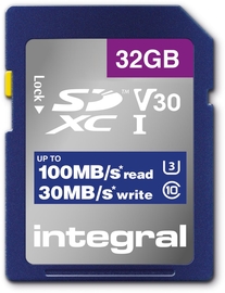 Integral geheugenkaart SDXC V30,  32 GB