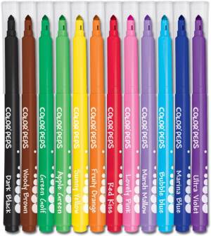 Maped Viltstift Color'Peps 12 stiften in een kartonnen etui