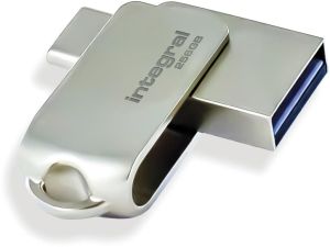Integral 360-C Dual USB-C & USB 3.0 stick, 256 GB