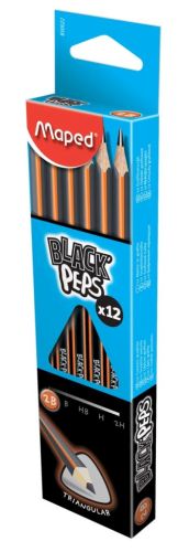 Maped potlood Black'Peps 2B, zonder gum