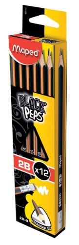 Maped potlood Black'Peps 2B, met gum