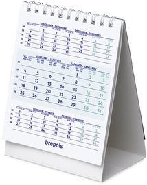 Brepols bureaukalender, staand, 2027