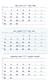 Brepols calendrier trimestriel, 2027