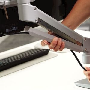 Monitorarm-Tallo-Single-Zilver