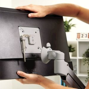 Monitorarm-Tallo-Modular-2FFS-Zilver