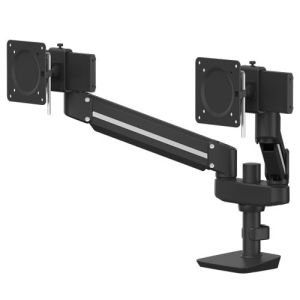 Monitorarm-Tallo-Compact-Dubbel-Zwart