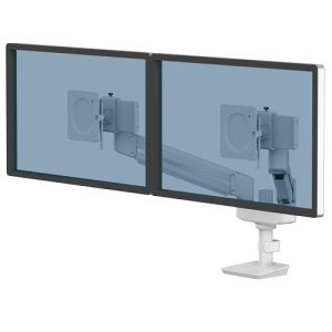 Monitorarm-Tallo-Compact-Dubbel-Wit