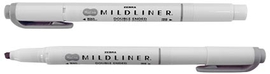 ZEBRA MILDLINER markeerstift, dubbele punt, grijs