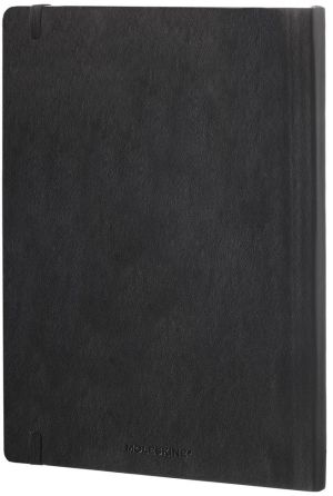Moleskine carnet de notes, ft 19 x 25 cm, pointill&eacute;, couverture flexible, 192 pages, noir