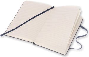 Moleskine carnet de notes, ft 9 x 14 cm, lign&eacute;, couverture solide, 192 pages, saphir