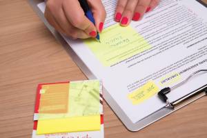 Pergamy notes transparentes, ft 76 x 76 mm, 50 feuilles, jaune