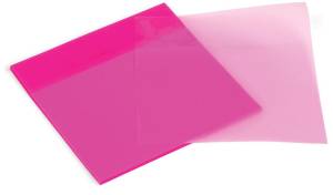 Pergamy notes transparentes, ft 76 x 76 mm, 50 feuilles, rose