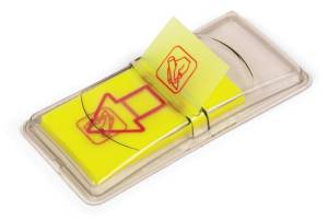 Pergamy 'Pop up drapeau' fl&egrave;che 'sign here', ft 45 x 25 mm, 50 feuilles