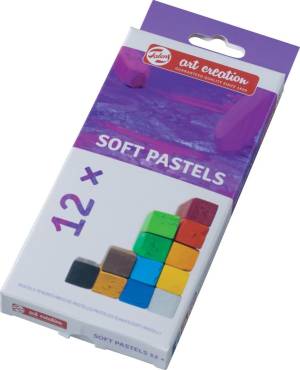 Talens Art Creation softpastels, doos met 12 stuks in geassorteerde kleuren