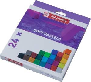 Talens Art Creation softpastels, doos met 24 stuks in geassorteerde kleuren