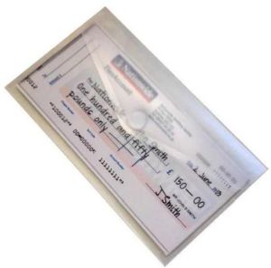 Documentenmap, met velcro sluiting, ft DL 225 x 125 mm, transparant, pak van 10 stuks