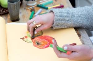 Van Gogh droge pastels, doos met 24 pastels