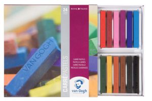 Van Gogh droge pastels, doos met 24 pastels