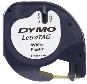 Dymo ruban plastique Letratag 12mmx4mm b