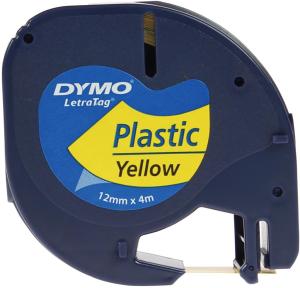 Dymo ruban plastique Letratag 12mmx4mm j