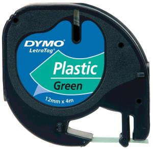 Dymo ruban plastique Letratag 12mmx4mm v