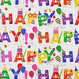 Papier cadeau, 70 cm x 2 m, enfants, 10 motifs