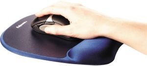 Fellowes muismat met polssteun Memory Foam saffier