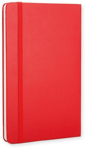 Moleskine carnet de notes, ft 13 x 21 cm, lign&eacute;, couverture solide, 240 pages, rouge