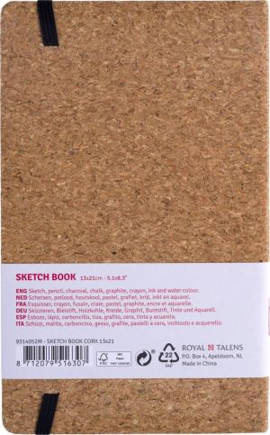 Talens Art Creation schetsboek Kurk, 140 g/m&sup2;, ft 13 x 21 cm, 80 vel