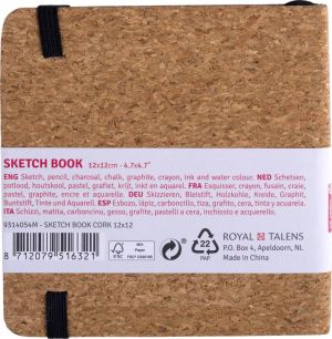 Talens Art Creation schetsboek Kurk, 140 g/m&sup2;, ft 12 x 12 cm, 80 vel