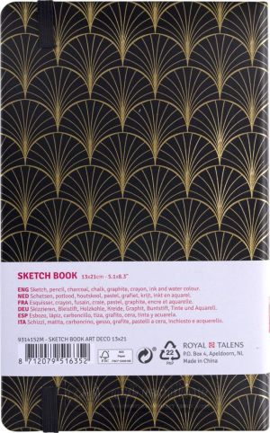 Talens Art Creation schetsboek Art Deco, 140 g/m&sup2;, ft 13 x 21 cm, 80 vel