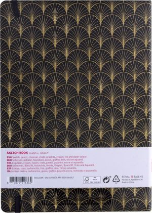 Talens Art Creation schetsboek Art Deco, 140 g/m&sup2;, ft 21 x 29,7 cm, 80 vel